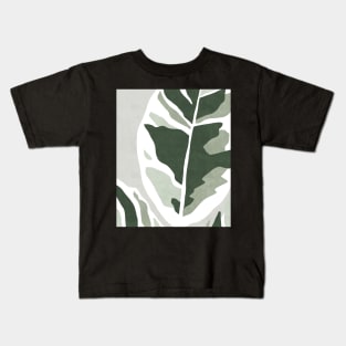 Abstract Rubber Plant Kids T-Shirt